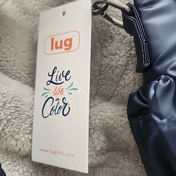 NEW LUG Metallic Indigo Harness Crossbody Bag NWT - Picture 3 of 9